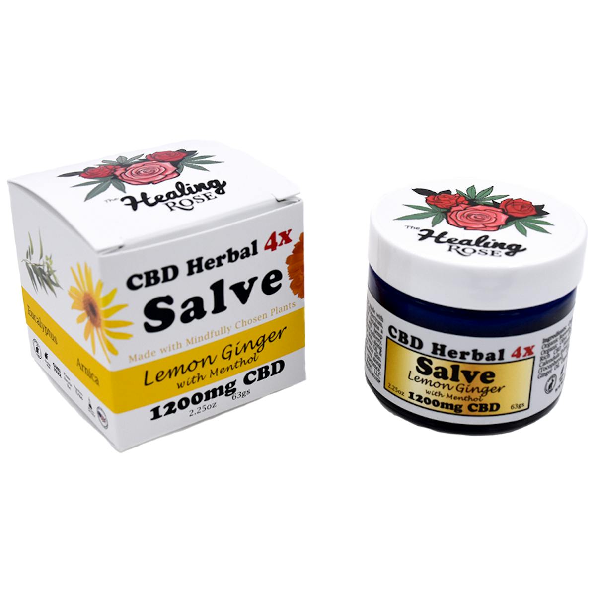 Photo of THR Lemon Ginger w/ Menthol CBD Herbal Salve 1200mg 2.25oz