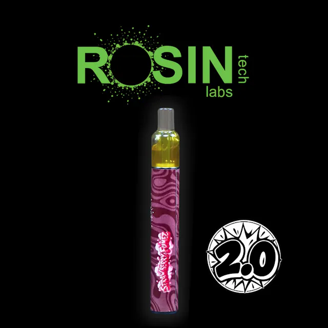 Rosin Tech Labs Rosin Vape 2.0 Strawberry Fumez 1g (hybrid, live rosin disposable)