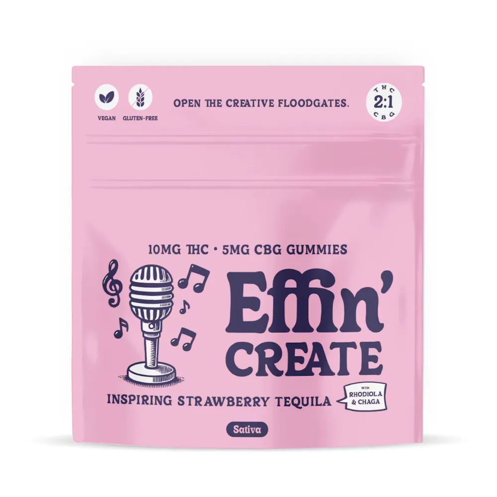 Product Effin' Create | Inspiring Strawberry Tequila 2:1 | 100mg THC/50mg CBG | 10pk