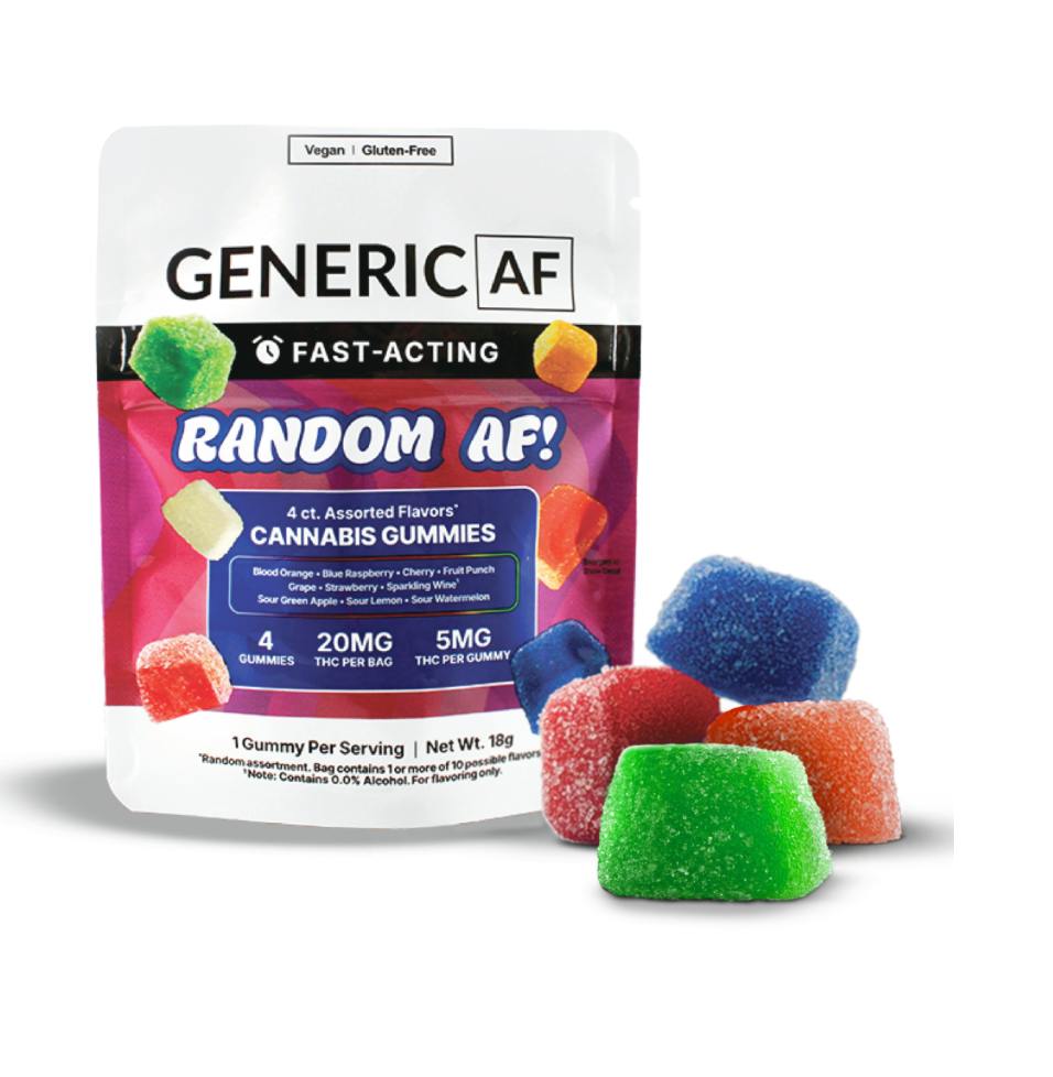 Product Generic AF - Random AF - 20mg - 4pk Random Gummies