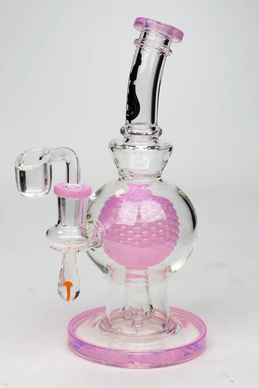 Genie - 8" Sphere in a Sphere Dab Rig - Pink