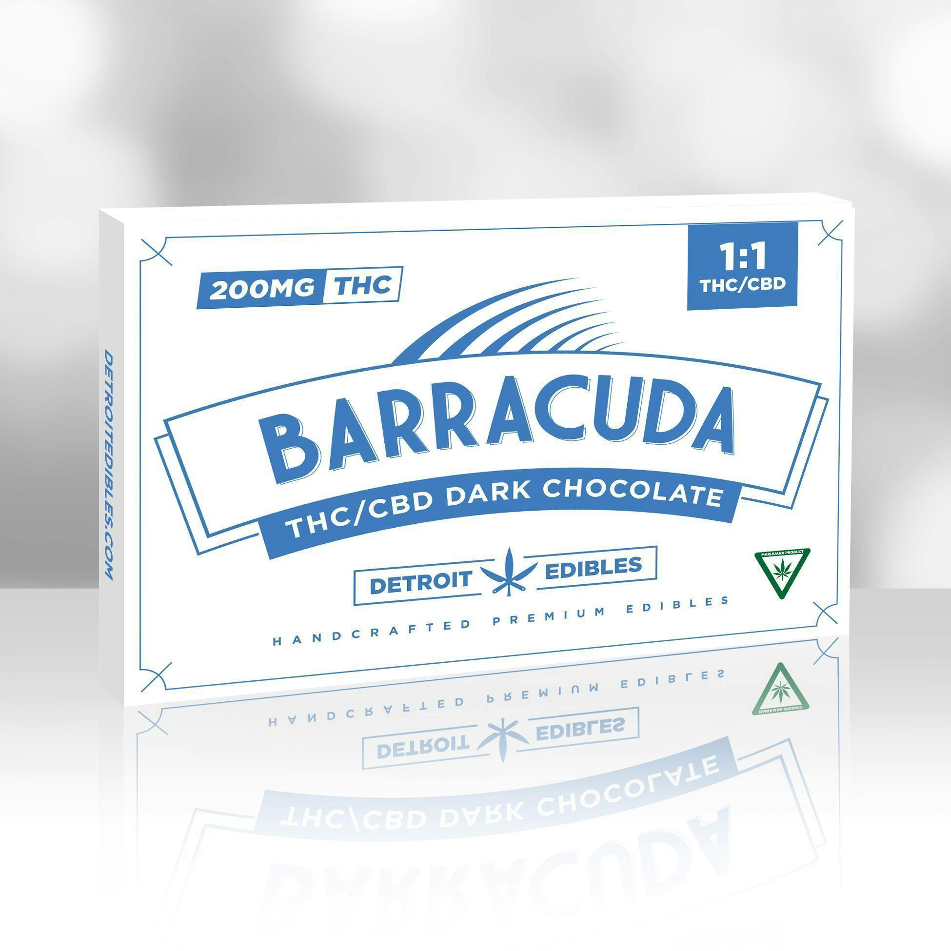 Barracuda - 200mg 1:1 CBD Chocolate - Dark Chocolate