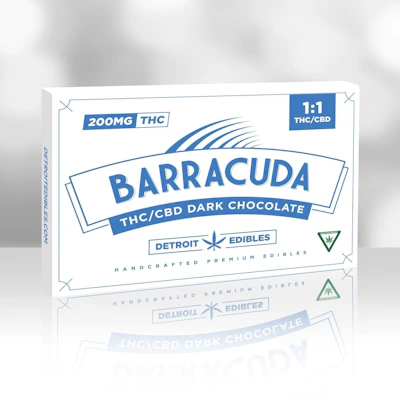 Barracuda - 200mg 1:1 CBD Chocolate - Dark Chocolate