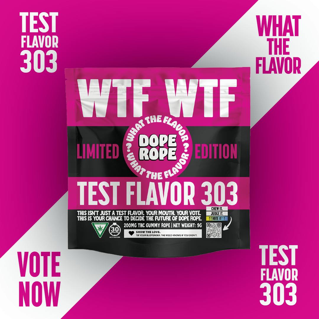 Dope Rope - 200mg Gummies - Test Flavor 303 (WTF)
