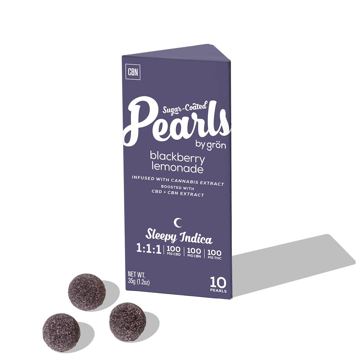 Grön Blackberry Lemonade | 1:1:1 CBD:CBN:THC | Pearls 100mg
