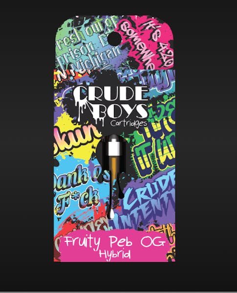 Grape Goji | 1g | Distillate Vape Cart | Crude Boys
