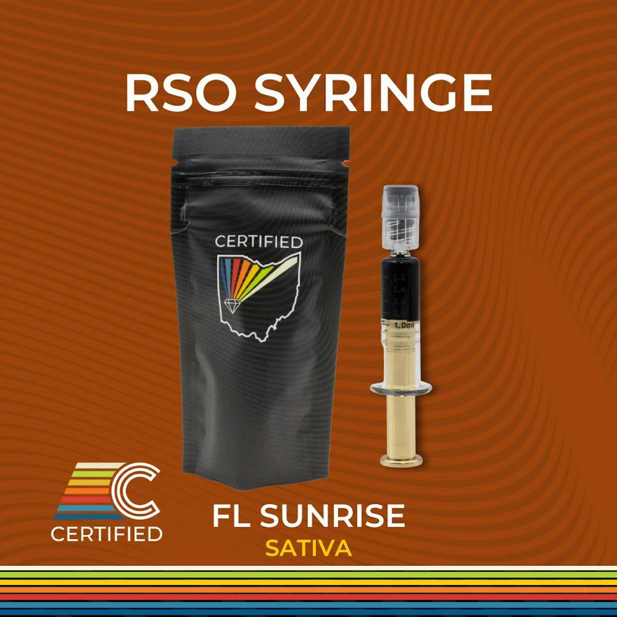 Certified FL Sunrise RSO Syringe 0.84g Lorain, OH
