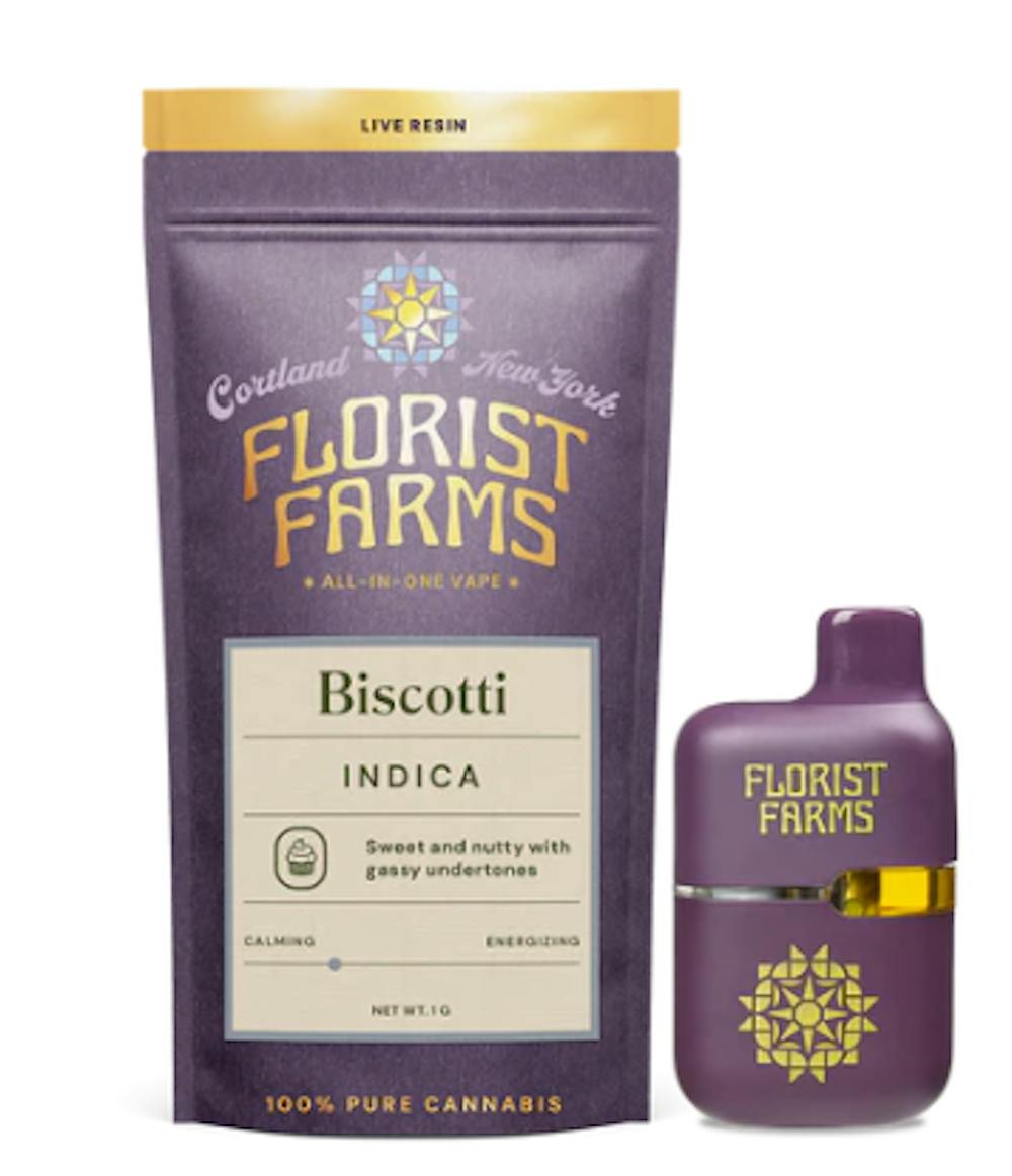 Product Live Resin Disposable | Biscotti (I) Florist Farms