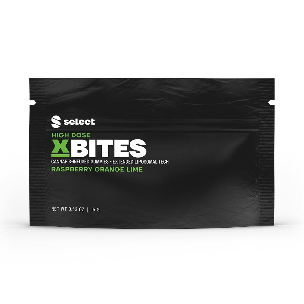 X-Bites High Dose Raspberry Orange Lime Gummies (20-Pack | 50mg Each)