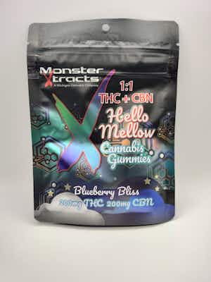 Product: Blueberry Bliss | 200mg THC: 200mg CBN | Monster