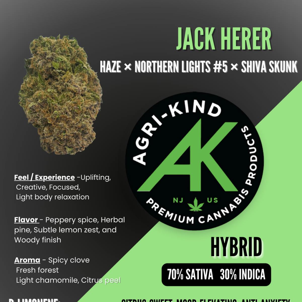 Agri-Kind Jack Herer | Mixed Flower - High Rollers Cannabis
