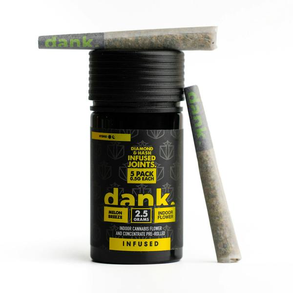 Dank | Infused Preroll 5PK | Melon Breeze