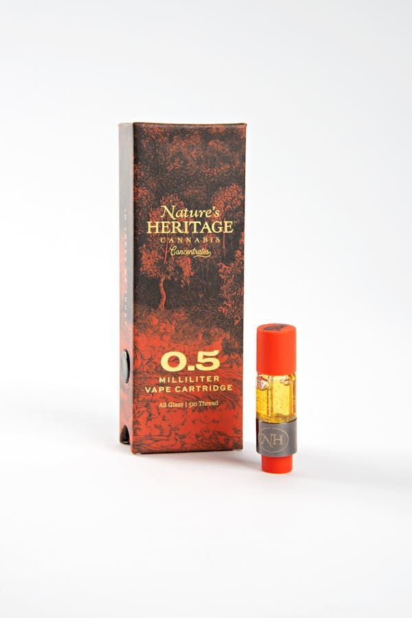 Nature's Heritage - Live Resin Vape Cart .5g - Papaya Melonz