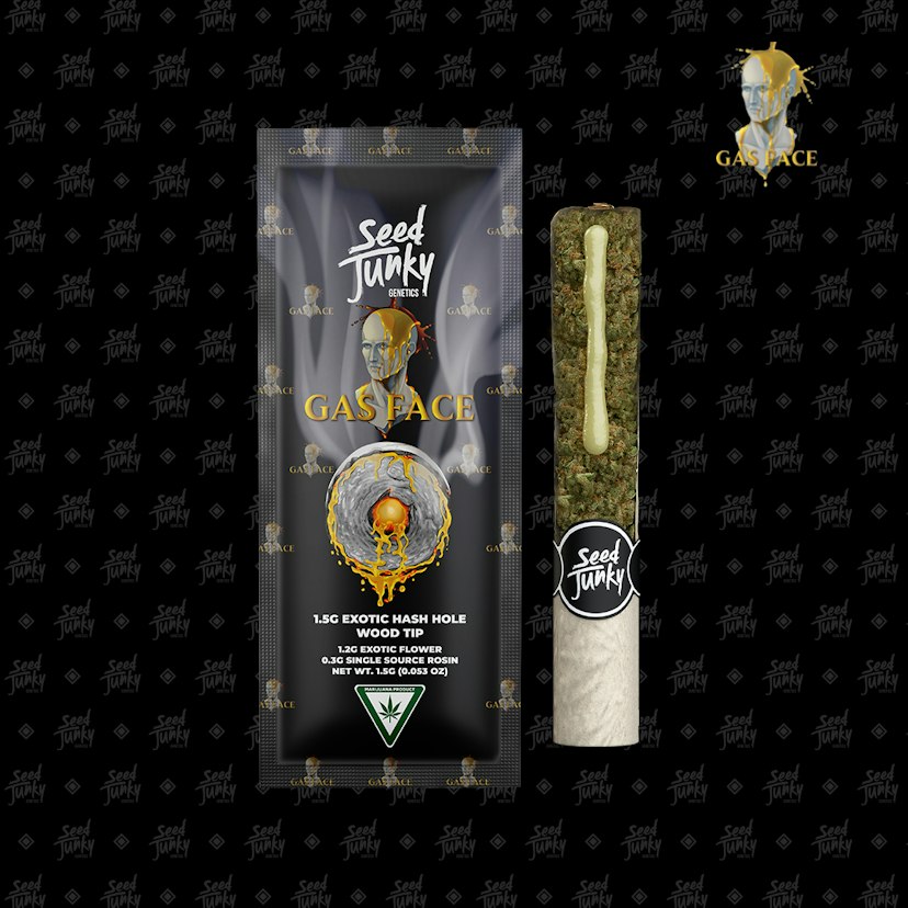 Seed Junky 1.5g Infused Hash Hole Preroll Gas Face