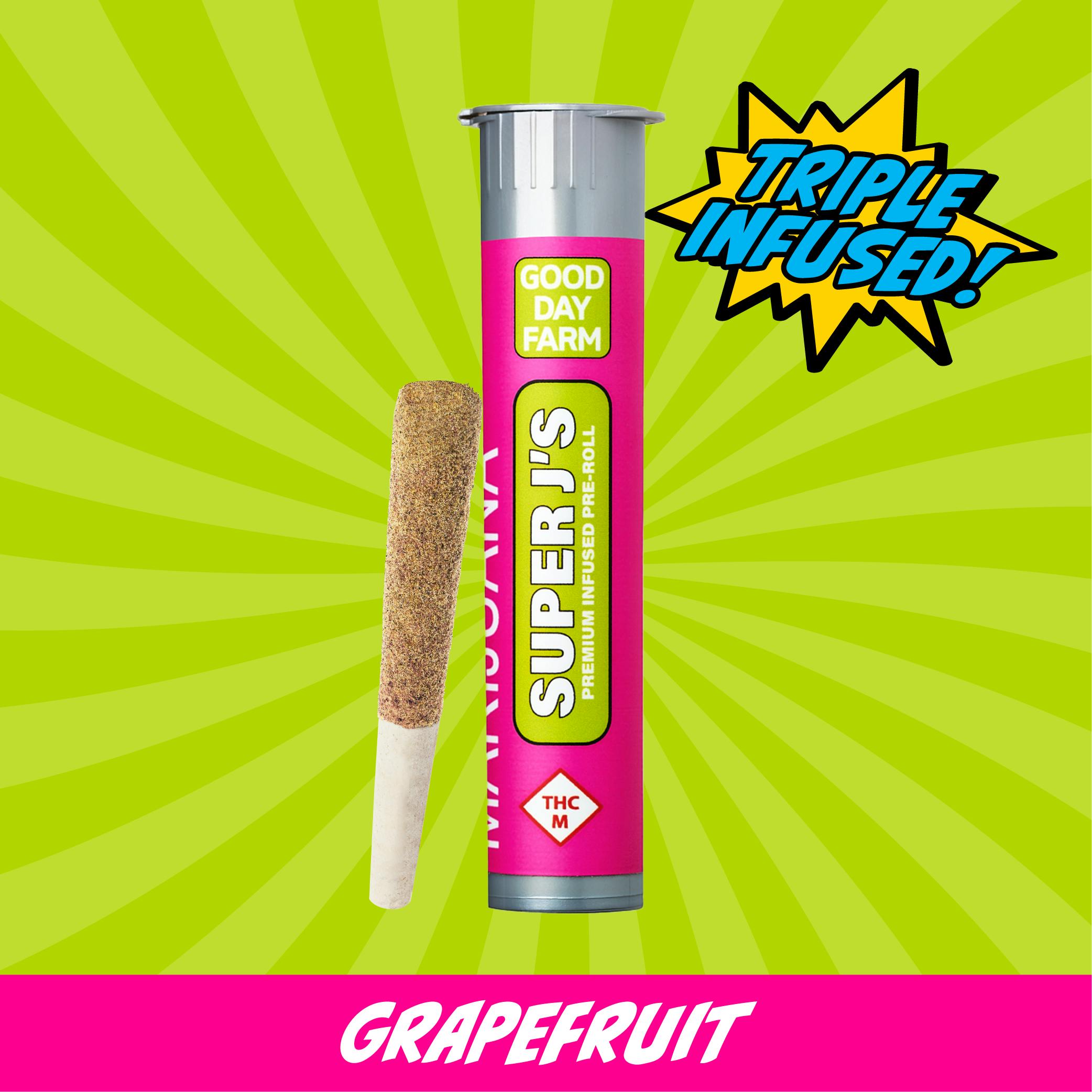 GDF: Infused Pre-Roll | Grapefruit x Coka | Super J's | 1g | CODES