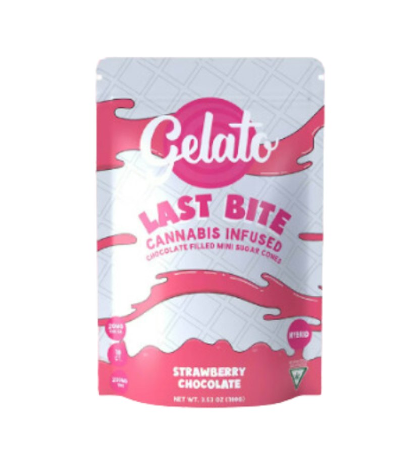 Gelato Last Bites - Strawberry White Chocolate 200mg