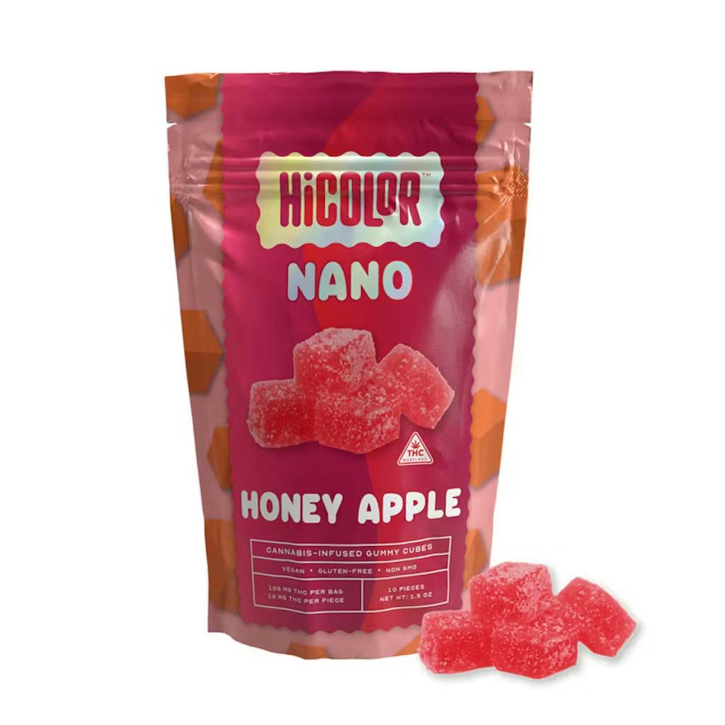 HICOLOR - 100mg Nano Gummies - Honey Apple
