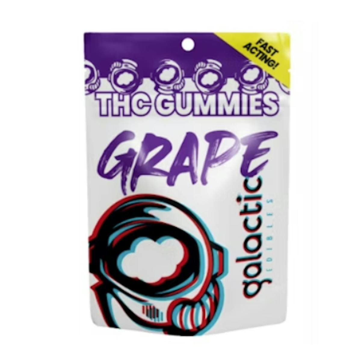 Photo of Galactic Grape Fast Acting Gummies 100mg 20pk