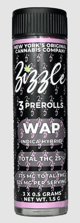 Pre-Roll | Zizzle | WAP 3pk | Indica | 1.5g