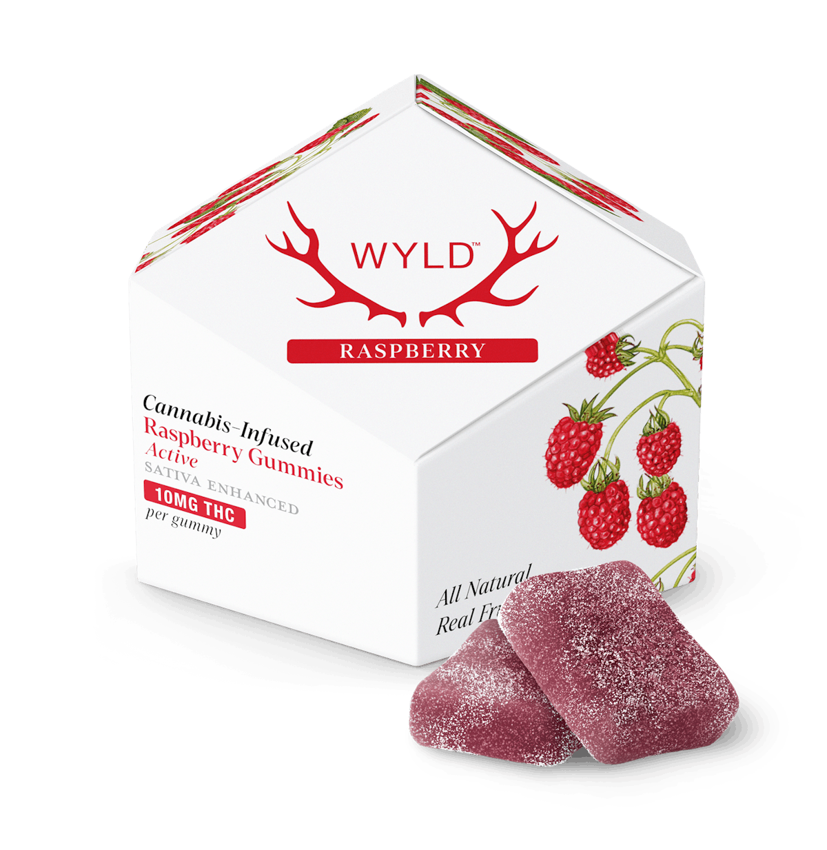 Photo of WYLD l Raspberry Gummies 10pk l 100mg