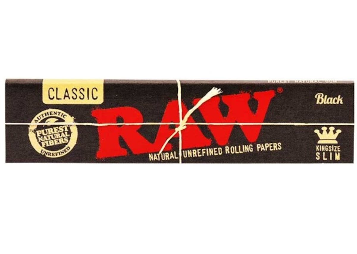 Photo of RAW | Black King Size Slim Slow Burning Classic Paper – 32Pc