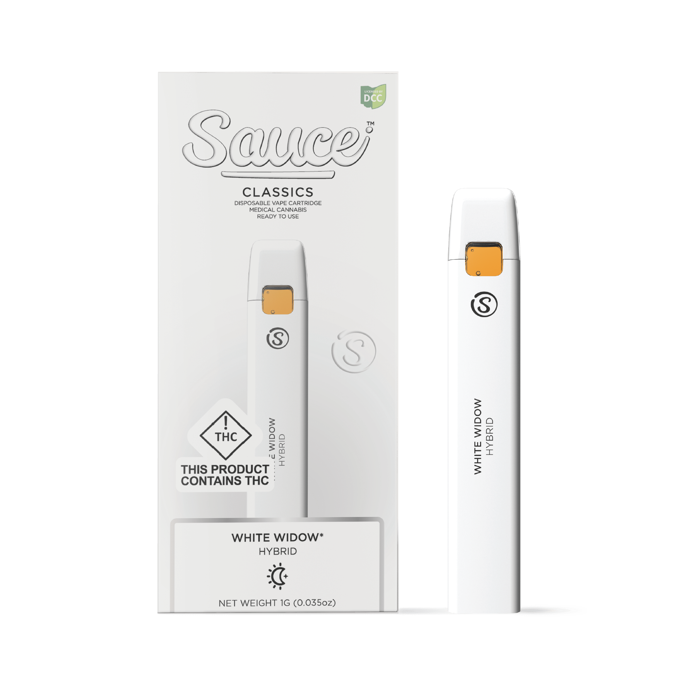 White Widow Disposable 1g (Hybrid) l Sauce | Harpster