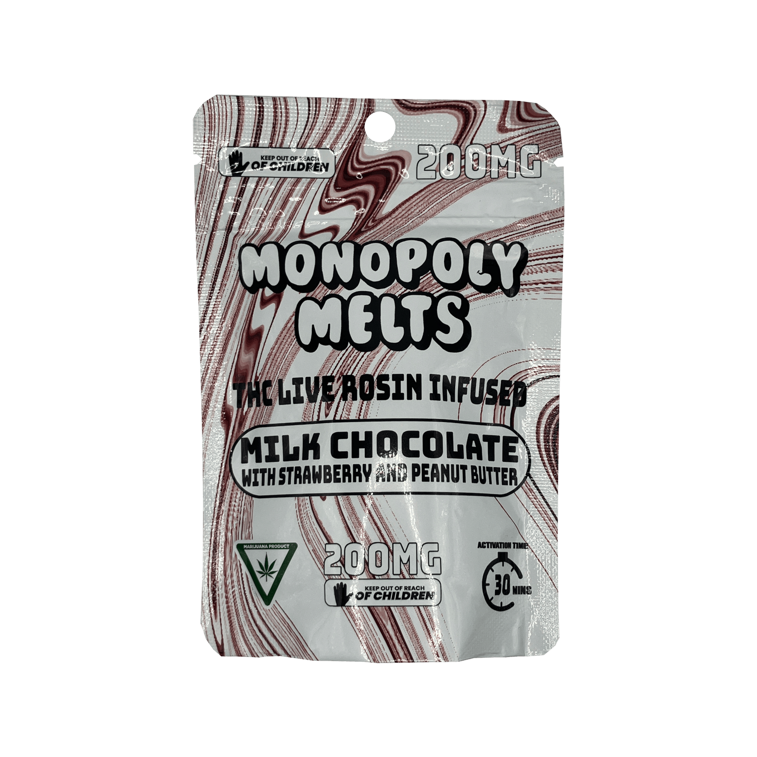 Product: Monopoly Melts | Live Rosin Melts - 200mg - Peanut Butter Strawberry