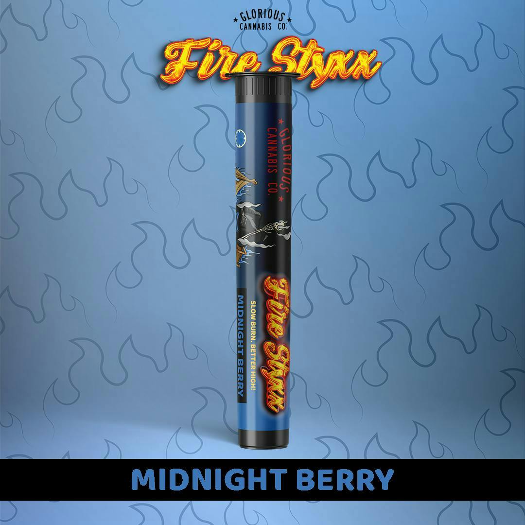 Fire Styxx - 1g Infused Preroll - Midnight Berry