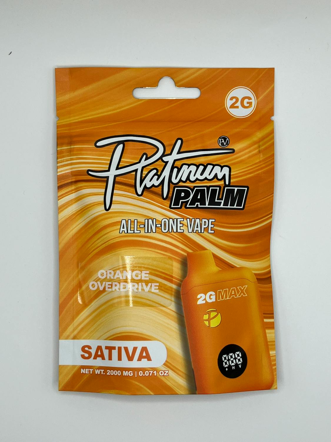 Platinum Vape | Palm Disposable Vape - 2g - Orange Overdrive (Sativa)