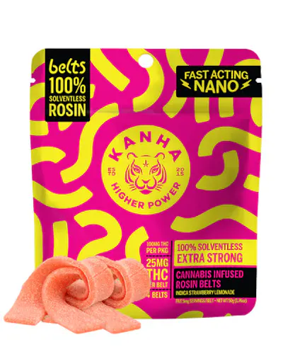 Strawberry Lemonade Solventless Rosin Belts 4-pack-1