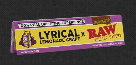 Product Rolling Papers | Lyrical Lemonade Grape x RAW