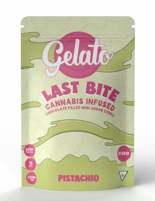 Product: Gelato | Last Bite Mini Cones - 200mg - Pistachio
