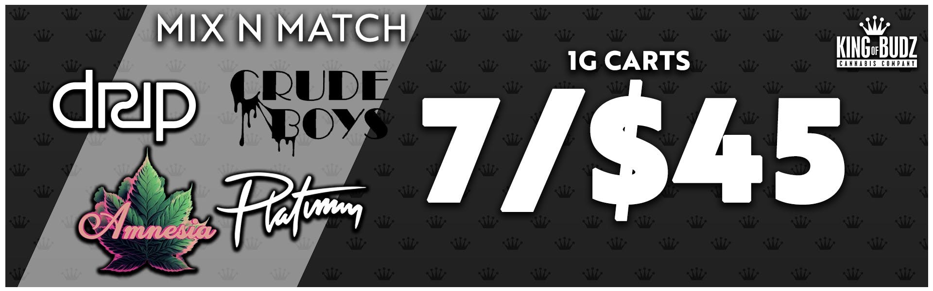 7 FOR $45 1G CARTS