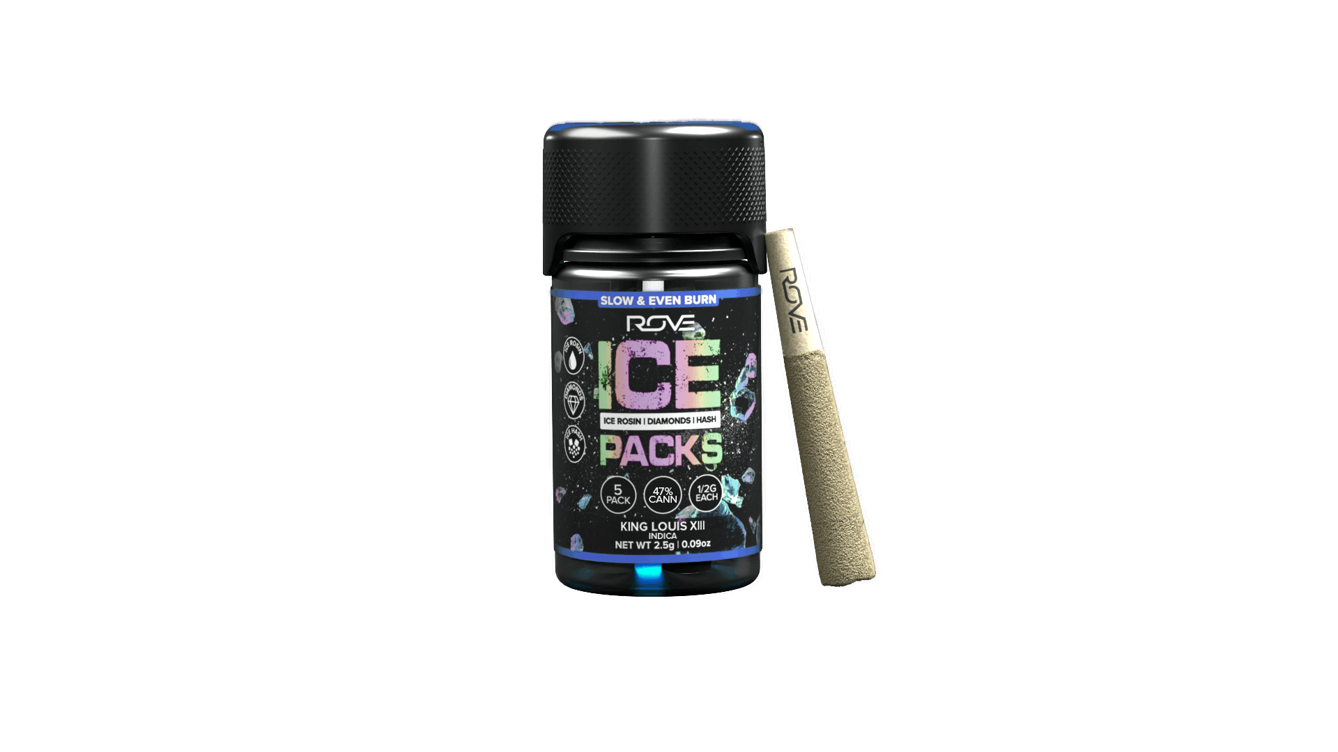King Louis XIII- Infused Ice Packs (Rosin, Hash, and Diamonds) 5x 0.5g
