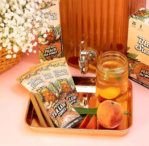 Blazy Susan – Peach Tea Leaf Cones – 2pk-active