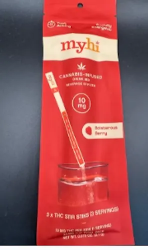 Boisterous Berry – 3 Pack THC Stir Sticks – 30mg – MyHi-4