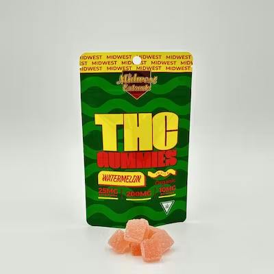 Watermelon Gummies - 8PK 200MG by Midwest Extracts – Edibles at Gatsby Cannabis