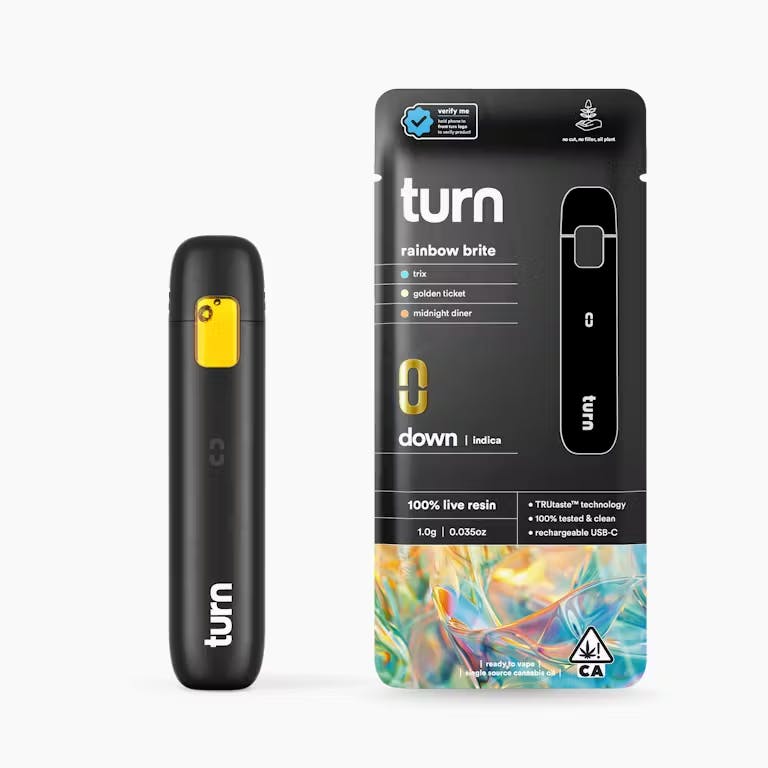RAINBOW BRITE LIVE RESIN TURN DOWN ALL-IN-ONE