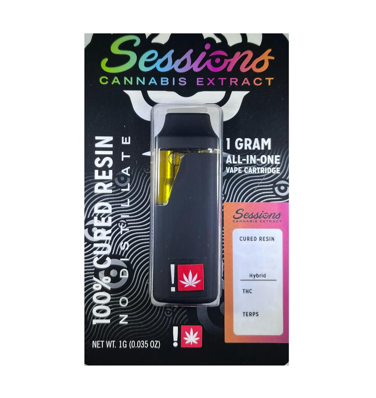 Sessions Cannabis Extract 1g PURPLE GORILLA GLUE Cured Resin