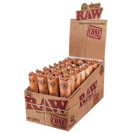 Product: RAW - Classic Cones | 1 1/4 | 32ct | 6pk | RAW