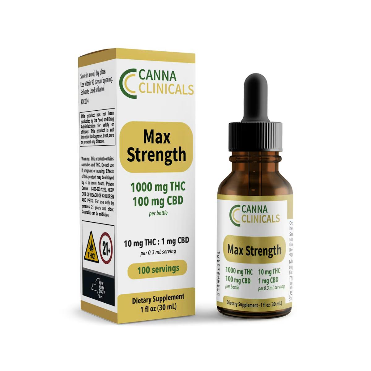 Photo of Canna Clinicals | Max Strength | 10:1 Tincture 30ML