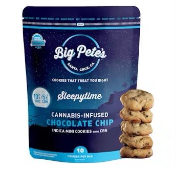 【CBN Cookie 】 CBP PHC CBD CBN CBG CNP SALE) Big Pete's - Chocolate Chip Cookie (CBN) Edible 100mg