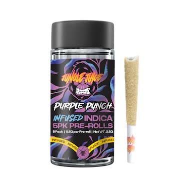Jungle Juice JUNGLE JUICE | PURPLE PUNCH - INFUSED PRE ROLL 5PK INDICA — PRE_ROLLS