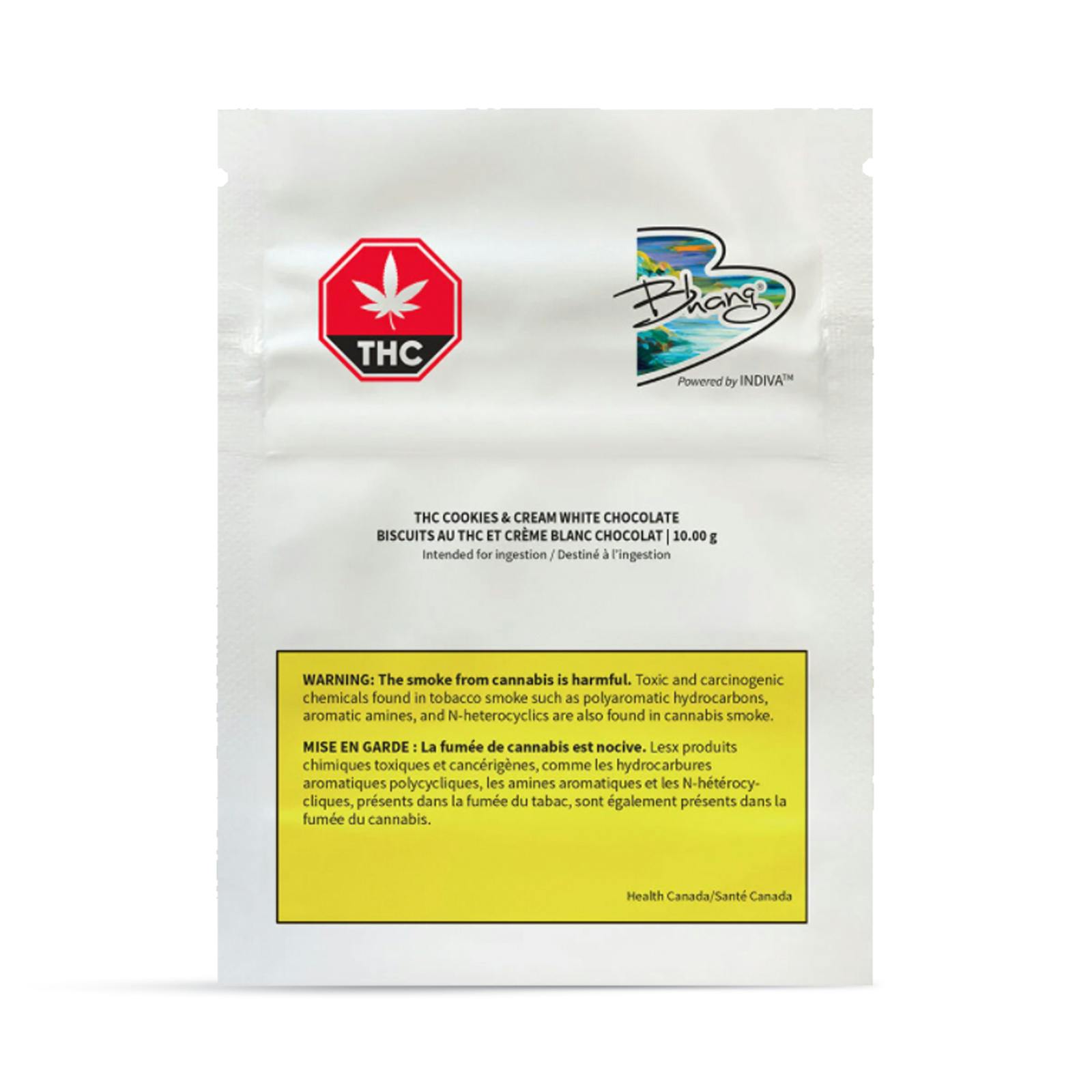 Bhang - thc cookies and cream white chocolate - 1 pack