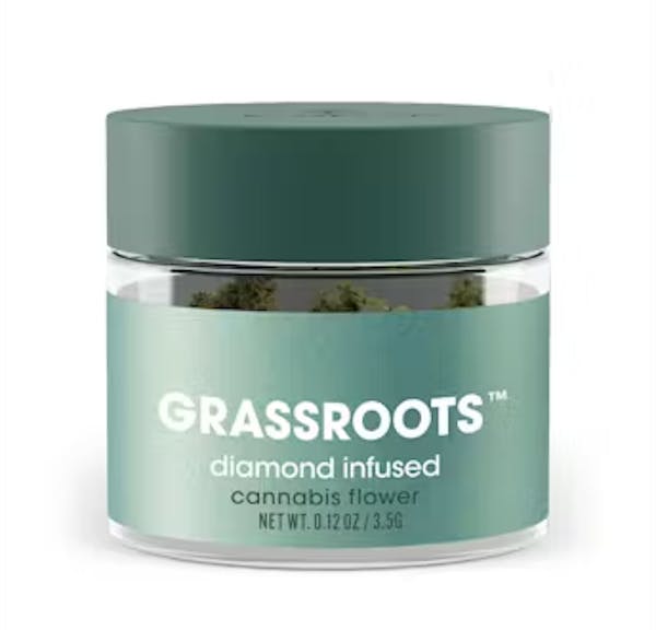 Animal Mint Cake (H) - 3.5g Diamond Infused Flower - Grassroots