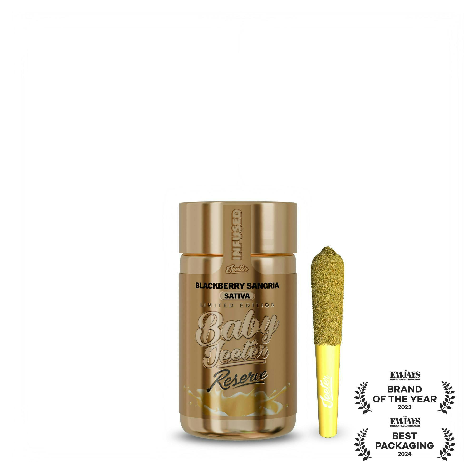 Product: BABY JEETER RESERVE | BLACKBERRY SANGRIA | INFUSED PRE-ROLLS | 5 x 0.5G HYBRID