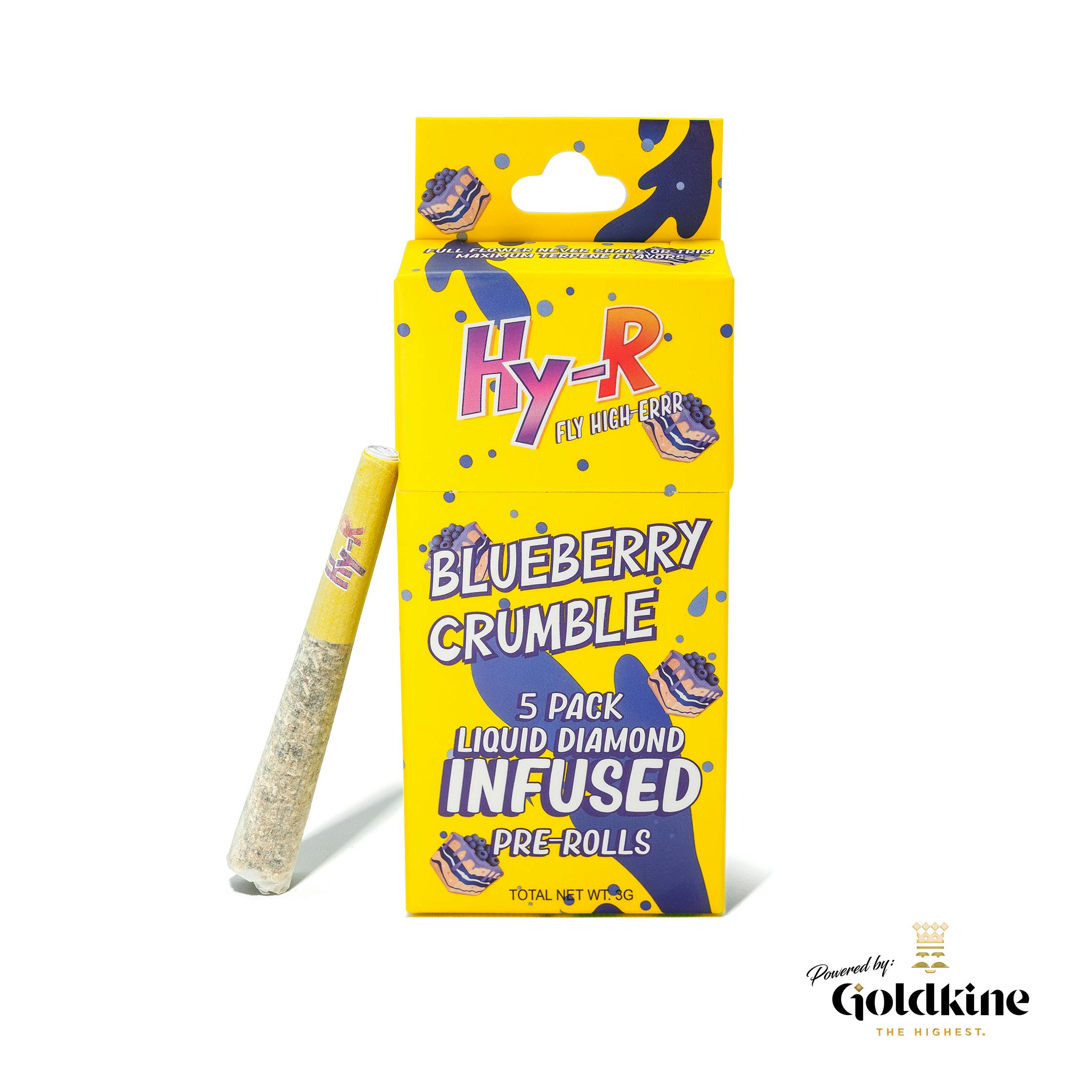 Image of Hy-R - Blueberry Crumble - (5x.6g) Infused Pre-Rolls