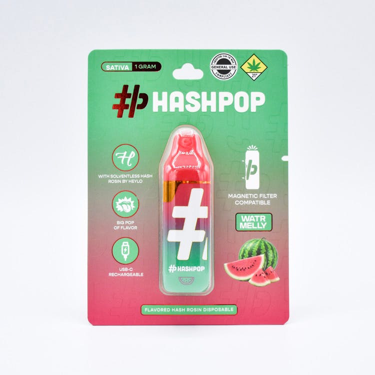HashPop: Watrmelly - Flavored Hash Rosin Disposable