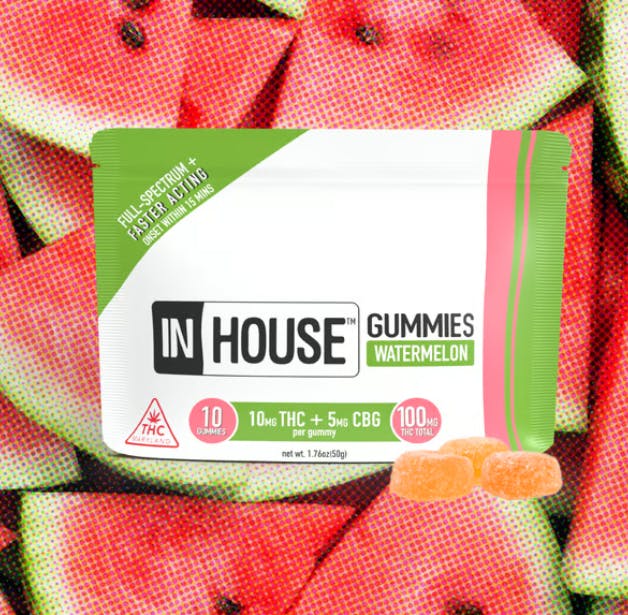 Product In House | Watermelon | Gummies | 100mg THC / 50mg CBG