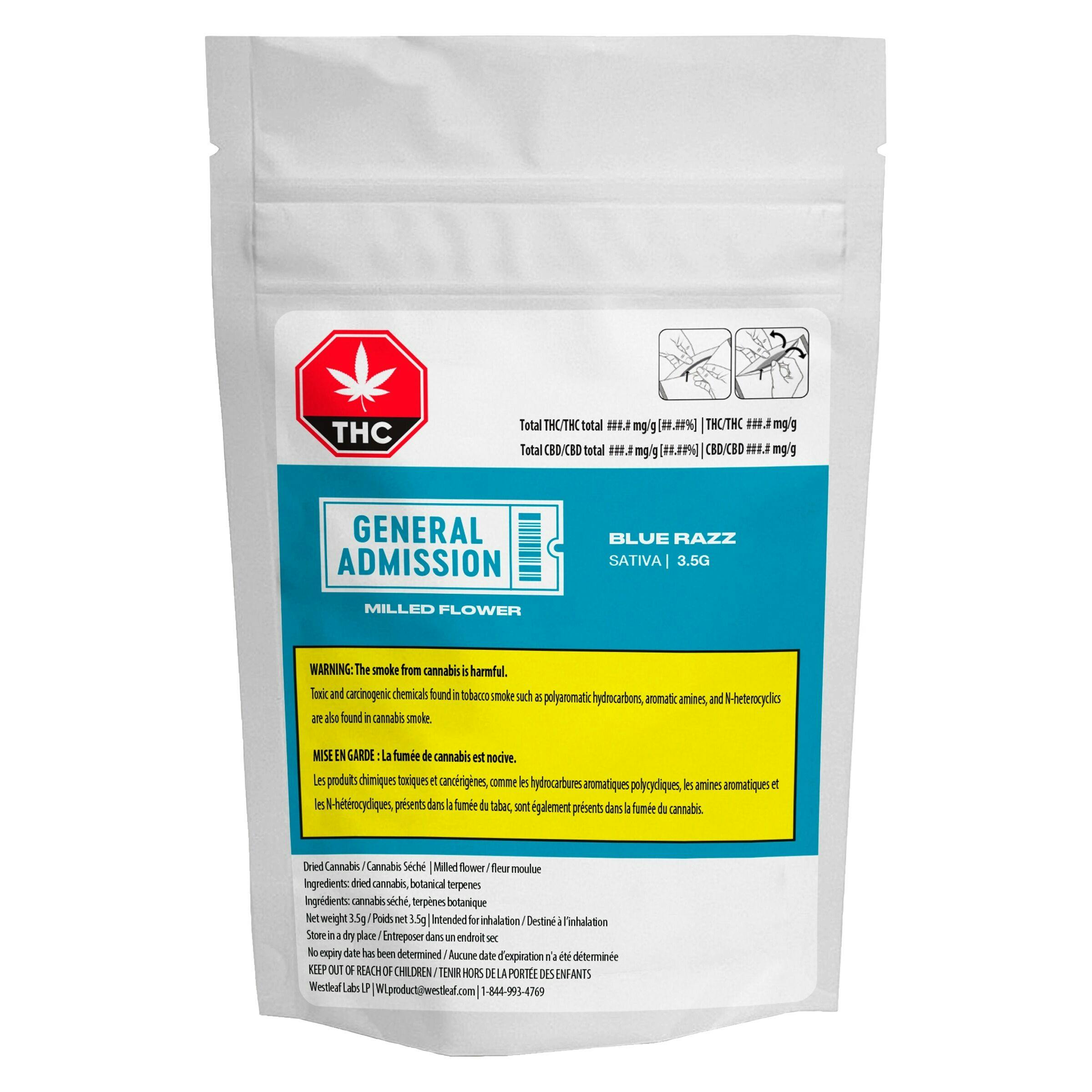 General Admission - Blue Razz Milled Flower-0